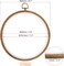 5 Pieces 8 Inch Embroidery Hoops Frame Round Imitated Wood Circle